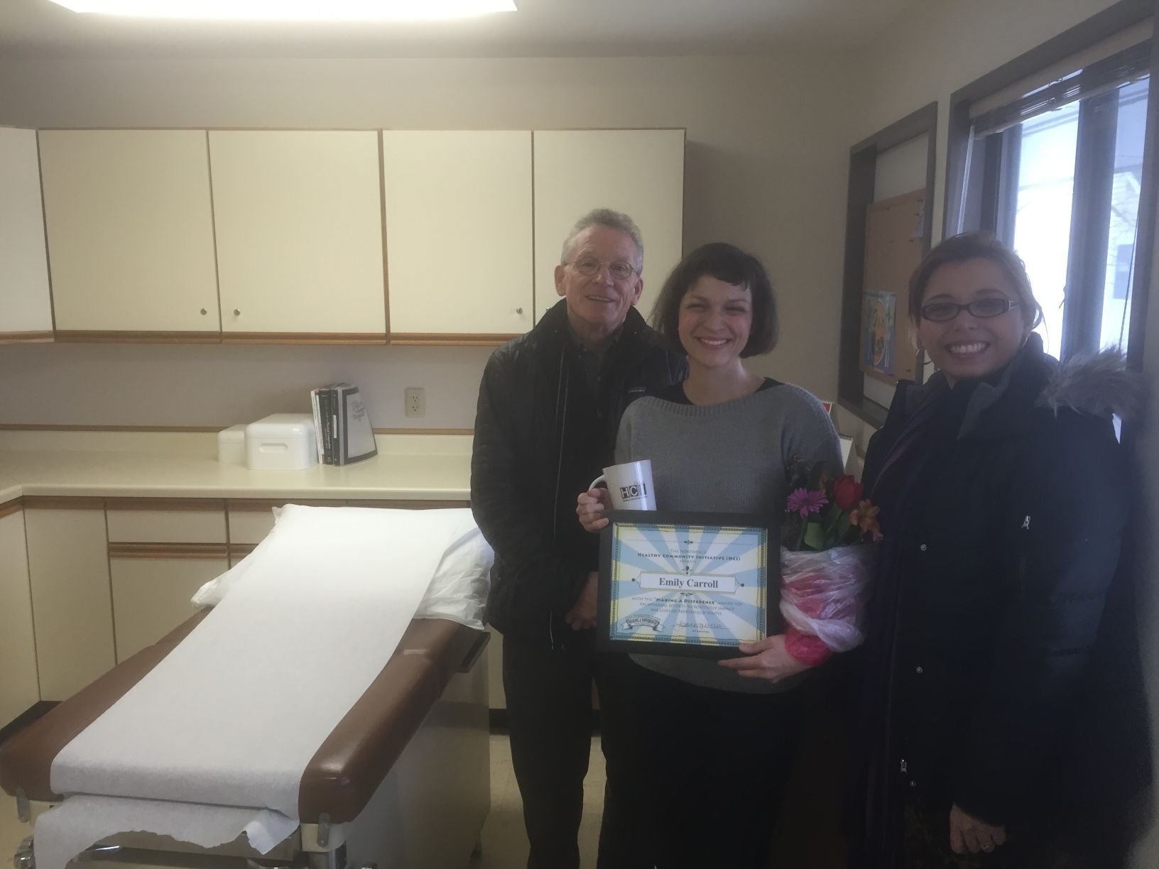 Emily Carroll presented with Making A Difference Award